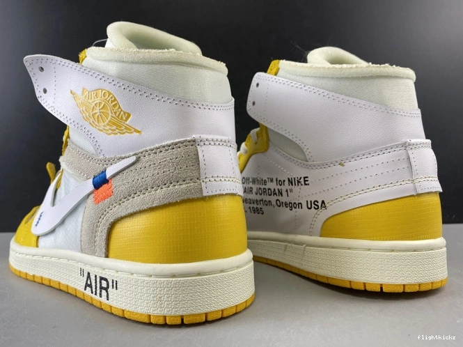 White AQ0818-149 Yellow-Cone Jordan Off-White Air Dark 1 NRG x Powder 0728